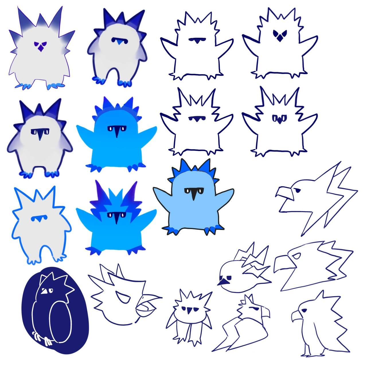 Blue palette explorations